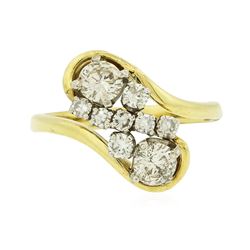14KT Yellow Gold 0.76ctw Diamond Ring