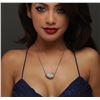 Image 2 : 14KT White Gold 2.56ctw Diamond Pendant With Chain