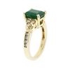 Image 3 : 14KT Yellow Gold 2.45ct Emerald and Diamond Ring
