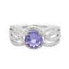 Image 1 : 14KT White Gold 1.51ct Tanzanite and Diamond Ring