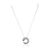 Image 3 : 14KT White Gold 0.31ctw Diamond Pendant With Chain