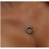 Image 5 : 14KT White Gold 0.31ctw Diamond Pendant With Chain