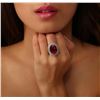 Image 1 : 14KT White Gold 15.55ct Ruby and Diamond Ring