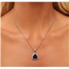 Image 2 : 14KT Two-Tone Gold 8.81ct Tanzanite and Diamond Pendant With Chain