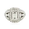 Image 1 : 14KT White Gold EGL USA Certified 2.92ctw Diamond Ring