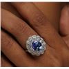 Image 2 : 14KT White Gold 3.15ct Tanzanite and Diamond Ring