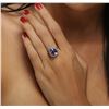 Image 2 : 14KT Rose Gold 5.68ct Tanzanite and Diamond Ring