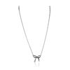 Image 2 : 14KT White Gold Bow Necklace