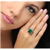Image 1 : 14KT White Gold 9.16ct Emerald and Diamond Ring