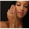Image 1 : 14KT Two-Tone Gold 4.06ct Tanzanite and Diamond Ring