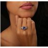 Image 2 : 14KT Two-Tone Gold 4.06ct Tanzanite and Diamond Ring