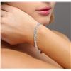 Image 1 : 18KT White Gold 11.66ctw Diamond Tennis Bracelet