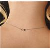 Image 5 : 14KT Gold 1.05ct I-2/Fancy Greenish Blue Pendant With Chain