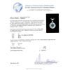 Image 6 : 14KT Gold 1.05ct I-2/Fancy Greenish Blue Pendant With Chain