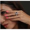 Image 5 : 14KT White Gold 1.17ct Ruby and Diamond Ring