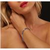 Image 2 : 14KT White Gold 13.26ctw Tanzanite and Diamond Bracelet