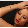 Image 5 : 14KT White Gold 13.26ctw Tanzanite and Diamond Bracelet