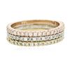 Image 1 : 14KT Three-Tone Gold 0.70ctw Diamond Rings