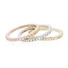 Image 7 : 14KT Three-Tone Gold 0.70ctw Diamond Rings