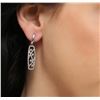 Image 1 : 14KT White Gold 1.09ctw Diamond Earrings