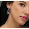 Image 2 : 14KT White Gold 1.09ctw Diamond Earrings