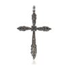 Image 2 : 14KT White Gold Diamond Cross Pendant
