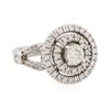 Image 2 : 14KT White Gold 1.48ctw Diamond Ring