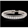 Image 3 : 14KT White Gold 7.60ctw Diamond Tennis  Bracelet