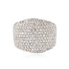 Image 3 : 14KT White Gold 3.68ctw Diamond Ring