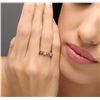 Image 1 : 14KT Rose Gold 1.02ctw Green Chrysoberyl and Diamond Ring