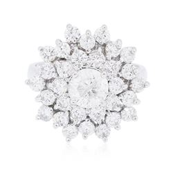 14KT White Gold 2.64ctw Diamond Ring