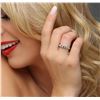 Image 2 : 18KT White Gold 0.80ctw Diamond Ring