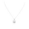 Image 3 : 14KT White Gold 0.87ctw Diamond Pendant With Chain