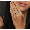 Image 2 : 14KT White Gold 2.30ct Emerald and Diamond Ring