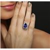Image 5 : 14KT White Gold 5.38ct Tanzanite and Diamond Ring
