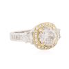 Image 2 : 14KT Two-Tone Gold 4.28ctw Diamond Ring