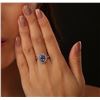 Image 2 : 14KT White Gold 2.42ct Tanzanite and Diamond Ring