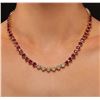 Image 2 : 14KT Yellow Gold 50.40ctw Ruby and Diamond Necklace