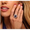 Image 3 : 14KT Yellow Gold 8.91ct Tanzanite and Diamond Ring