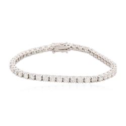 14KT White Gold 4.55ctw Diamond Tennis Bracelet