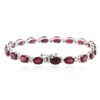 Image 2 : 14KT White Gold 21.85ctw Ruby and Diamond Bracelet