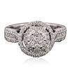 Image 1 : 14KT White Gold 1.00ctw Diamond Ring