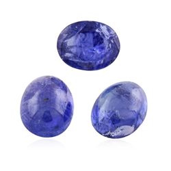 22.9ctw. Oval Cabochon Cut Tanzanite Parcel