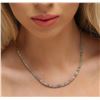 Image 5 : 14KT White Gold 52.12ctw Rough Diamond Necklace