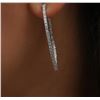 Image 2 : 14KT White Gold 1.33ctw Diamond Earrings