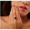 Image 1 : 14KT Yellow Gold 3.98ct Ruby and Diamond Ring