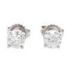 Image 1 : 14KT White Gold 1.23ctw Diamond Stud Earrings