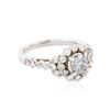 Image 4 : 14KT White Gold 1.84ctw Diamond Ring