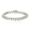 Image 3 : 14KT White Gold 3.37ctw Diamond Tennis  Bracelet