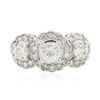 Image 1 : 14KT White Gold 1.96ctw Diamond Ring
